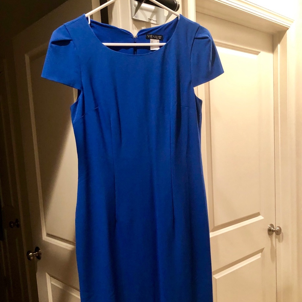 Cap sleeved fitted dress